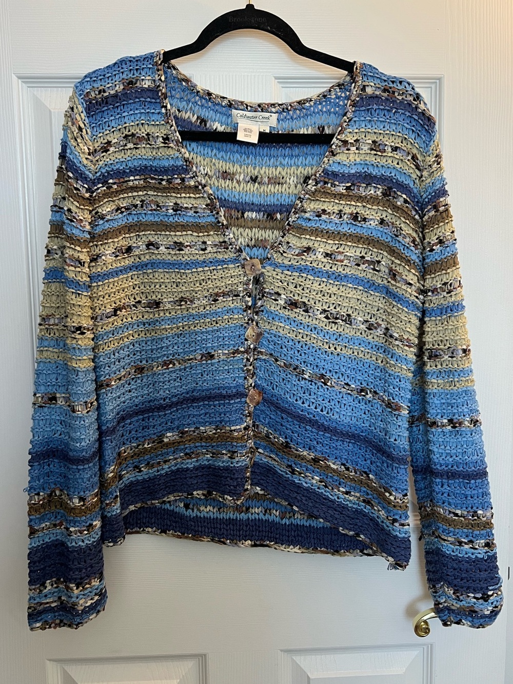 Striped Lightweight Cardigan Sweater
